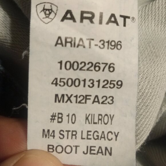 Ariat Men's Bootcut Jeans - Dark Blue - NWOT - Picture 8 of 9